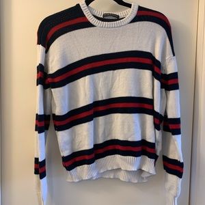 Red blue & white stripped brandy melville sweater.